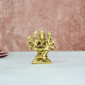 ఇత్తడి వరాహ విగ్రహం చిన్న పరిమాణం (4 అంగుళాలు) లక్ష్మీ హయగ్రీవర్ పూజ మూర్తి, హయగ్రీవ వరాహ లక్ష్మీ హయగ్రీవర్ విగ్రహం గృహాలంకరణ పూజా గది