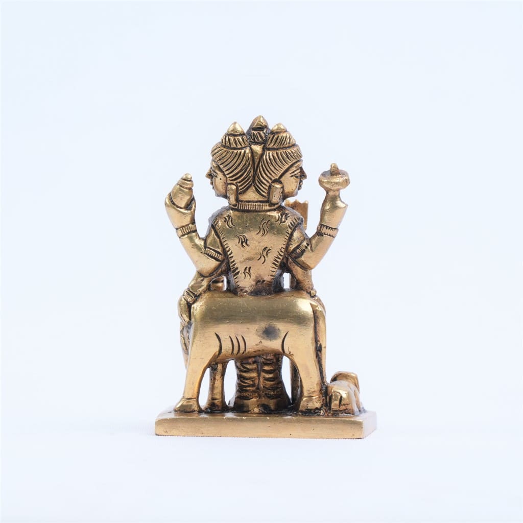 Dattatreya brass idol (4 Inch height) Datta murti brass for home decor puja room