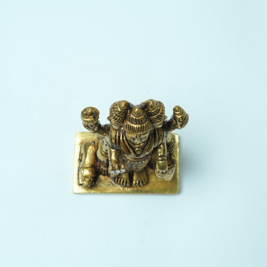 Dattatreya brass idol (4 Inch height) Datta murti brass for home decor puja room