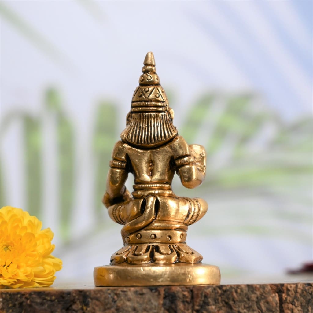 ఇంటి పూజకు హనుమాన్ మూర్తి ఇత్తడి హనుమాన్ విగ్రహం చిన్న గృహాలంకరణ పూజ గది కారు విగ్రహం