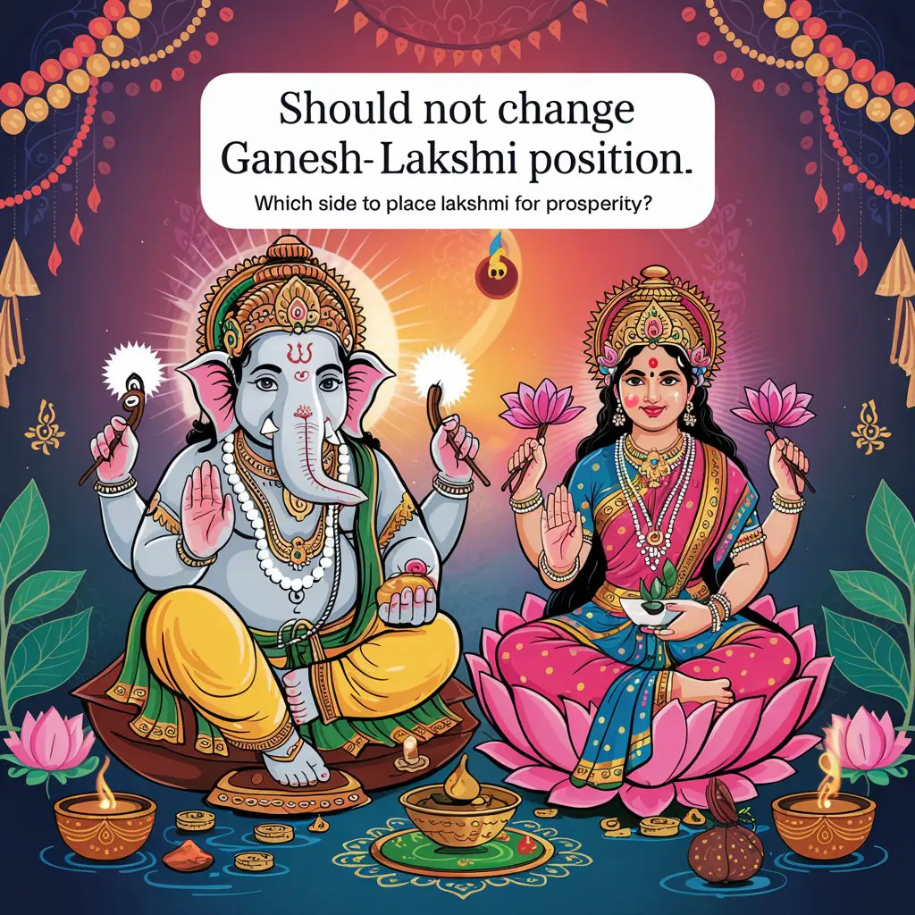 Unlocking Prosperity: Correct Position of Lakshmi and Ganesh Murti Idol Statue