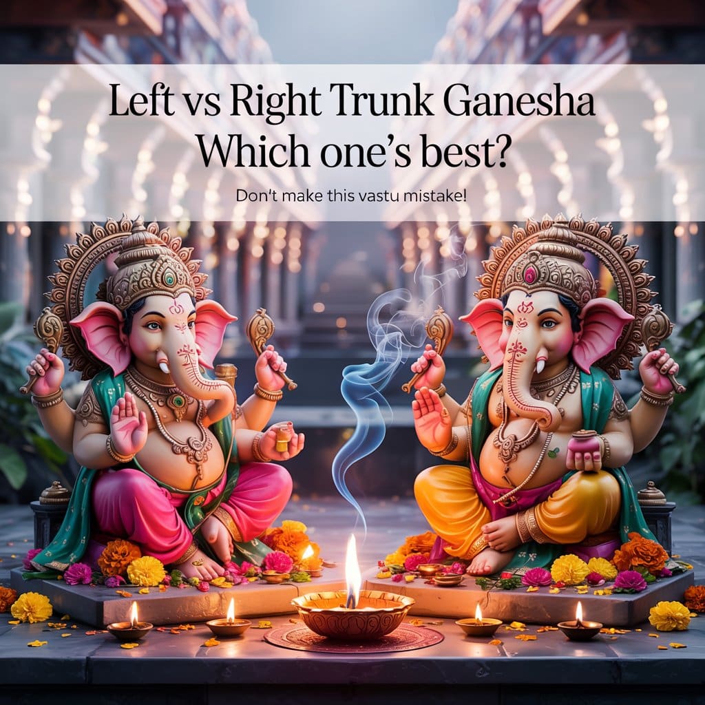 Ganesha Trunk Which Side is good for Home. Right or Left side Meaning