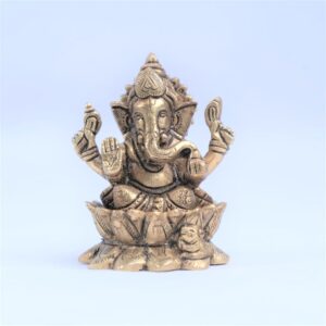 brass laxmi ganesh murti lakshmi ganesh idol brass set for home decor pooja statue  small